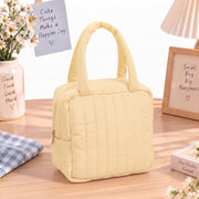Striped Design Soft Insulated Lunch Bag