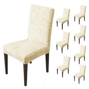 Stretchy Universal Camellia Jacquard Waterproof Chair Cover (Beige)