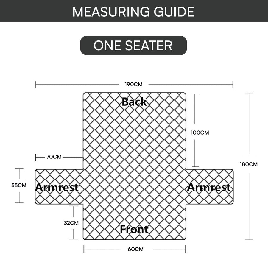Mughal Series Anti-Slip Sofa Cover Mat with Pocket – Polyester Couch Protector(Kamdhenu)