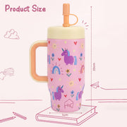 530ML Kids Tumbler Stainless Steel with Handle & Lid