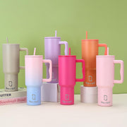 Stainless Steel Vacuum Tumbler with Straw and Lid & Handle - (1200 ML)