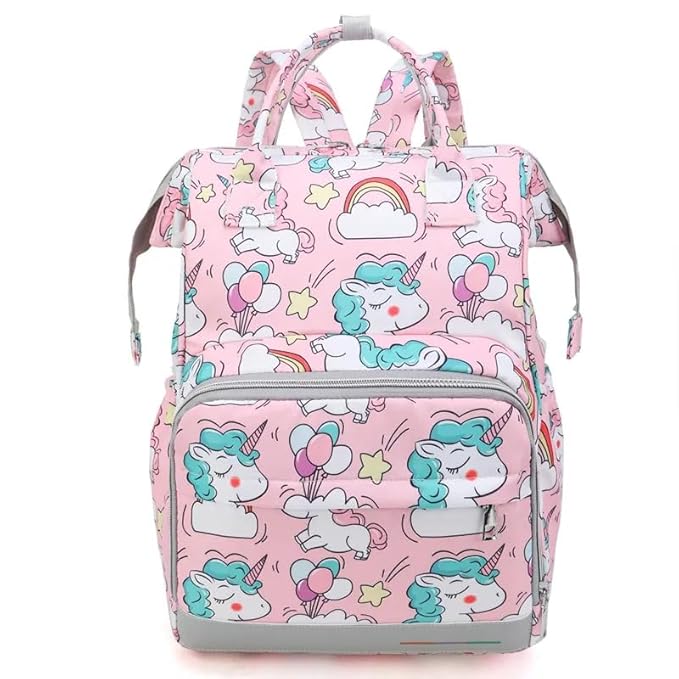 Baby Diaper Bag Maternity Backpack (Unicorn Printed)