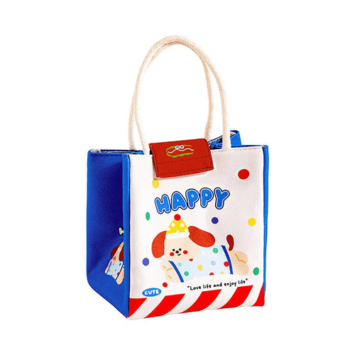 Cute Puppy Insulated Lunch Bag for Women & Girls