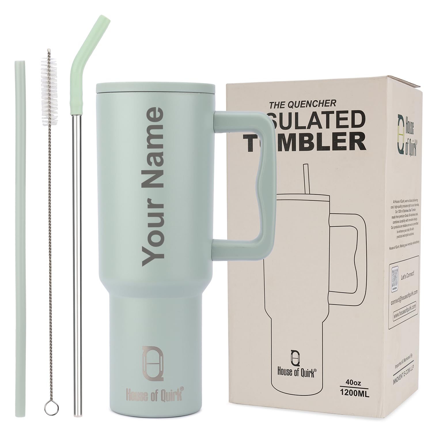 1200ML Custom Name Tumbler – Personalized Stainless Steel Vacuum Insulated Tumbler