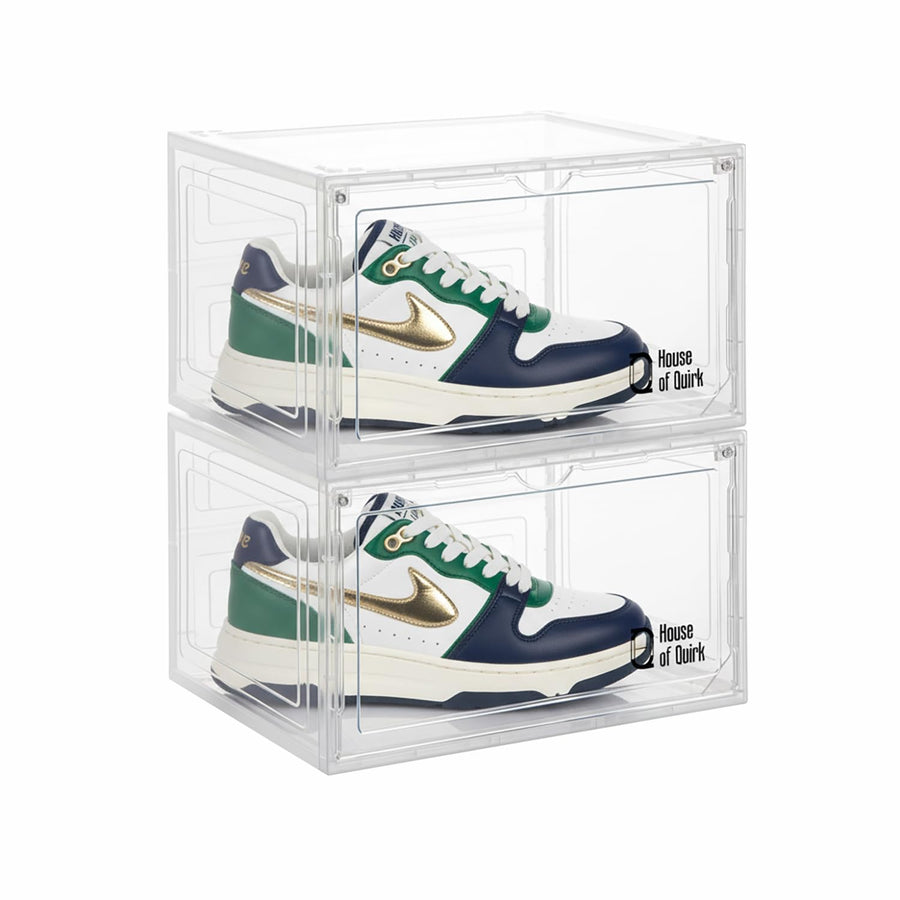 Shoe Storage Organizer Boxes White