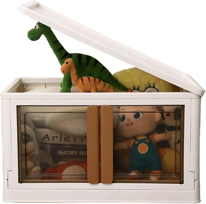 Plastic Storage Bins for Closet Organizers 72Litre (Beige) (Set of 1)