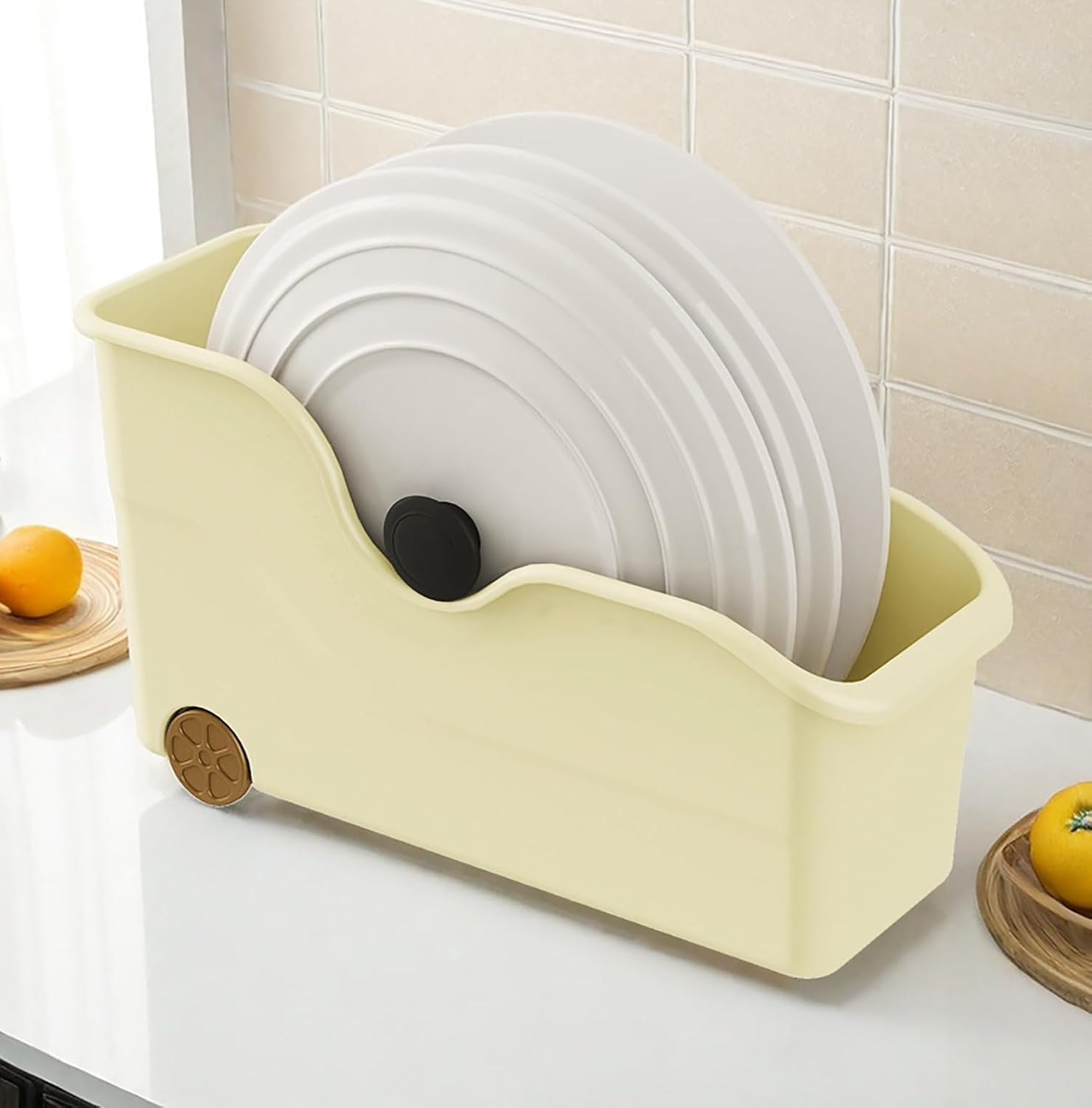 Storage Bins for Pantry and Kitchen Cabinet Organize (Pack of 2)