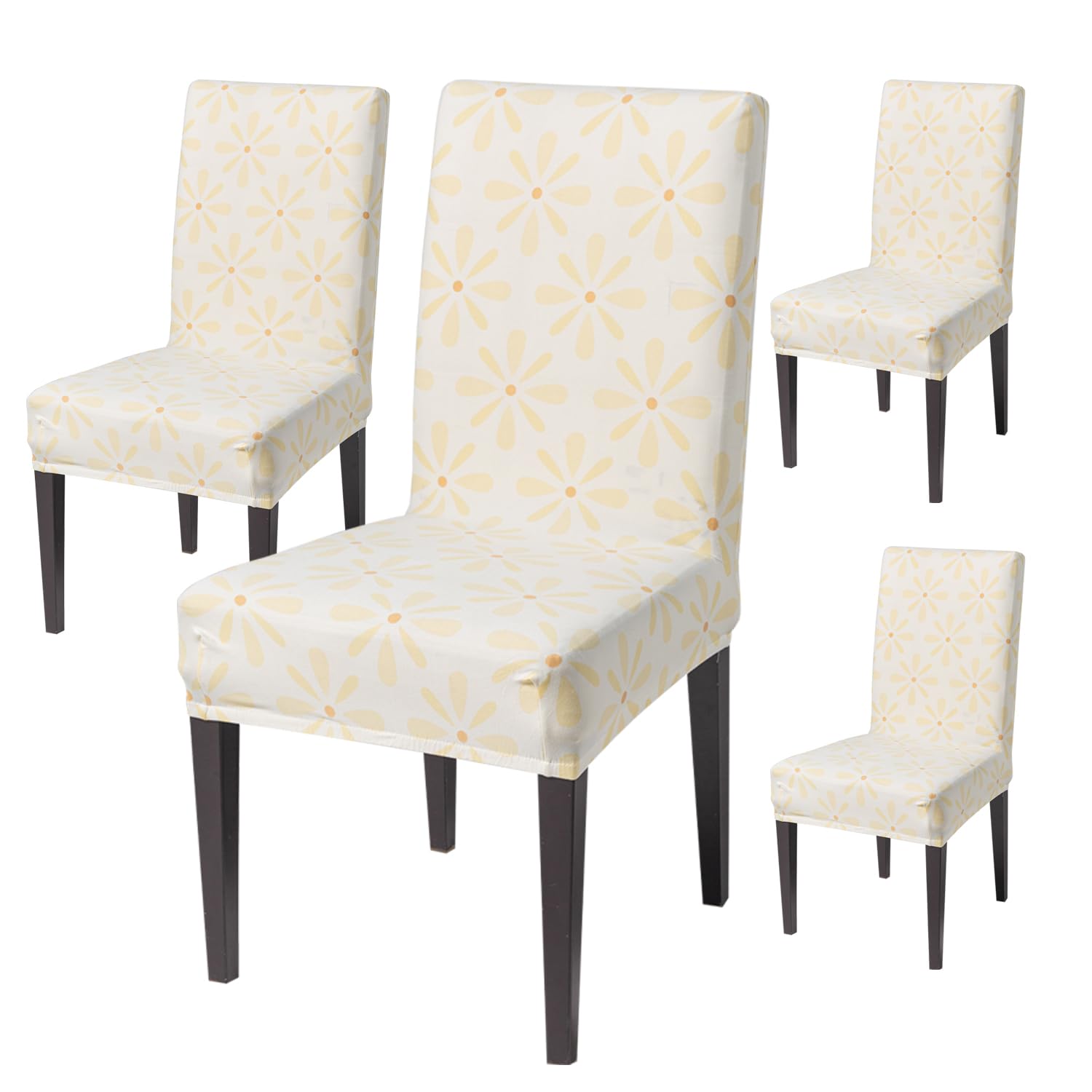 Elastic Chair Cover Stretch Removable Washable (Sunny Bloom)