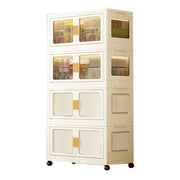 Foldable Storage Box Cabinet Wardrobe Organizer with Wheels