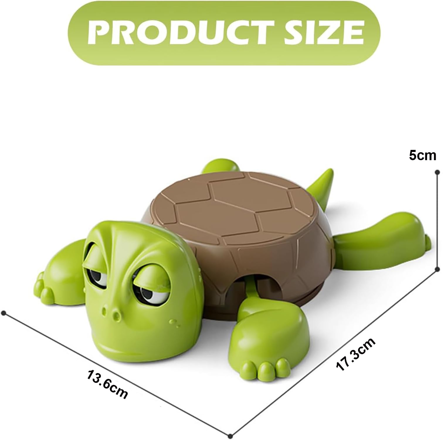 Turtle Coasters – Funny 3D Cup Coaster,Turtle Design (Brown/Light Green)
