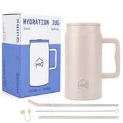 1500ML Mug Tumbler with Handle and Straw Lid