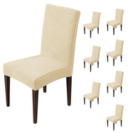 Stretchy Universal Jacquard Waterproof Sapphire Chair Cover (Beige)