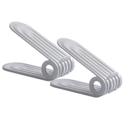 Shoe Slots Organiser Double Deck Shoe Holder-Grey