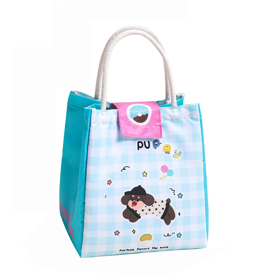 Cute Puppy Insulated Lunch Bag for Women & Girls