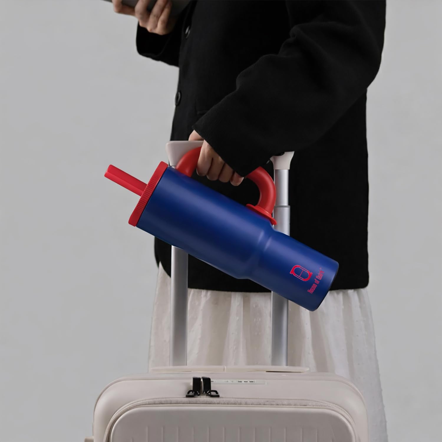 1200ml Insulated Stainless Steel Tumbler with Handle