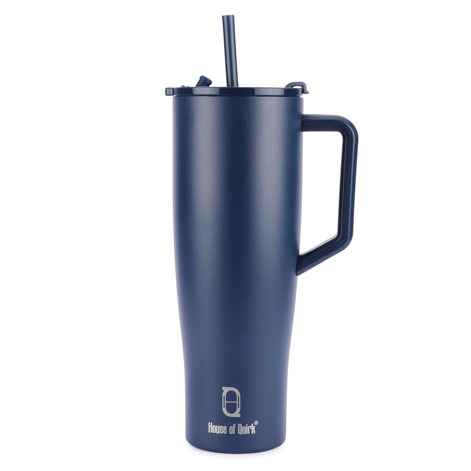 1200ML Custom Name Tumbler with Handle & 2 Straw Flip Lid (Non-Returnable & Non-Replaceable)