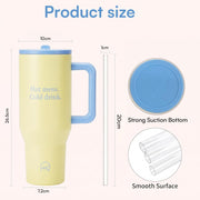 1200ML Tumbler with Handle & Simple Flip Straw