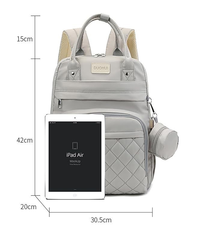 Maternity Backpack Unisex Diaper Bag with Pacifier Case (Duhoi)