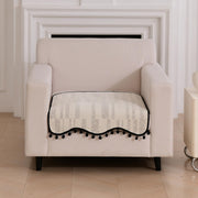 Grain Luxury Chenille Sofa Mat Four Seater - Ivory