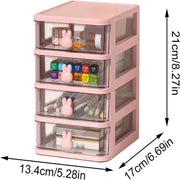 4 Tier Transparent Cosmetic Jewelry Box