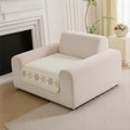 Glacier Series Quilted Sofa Cover – Soft, non-slip & washable furniture protector- Vanilla