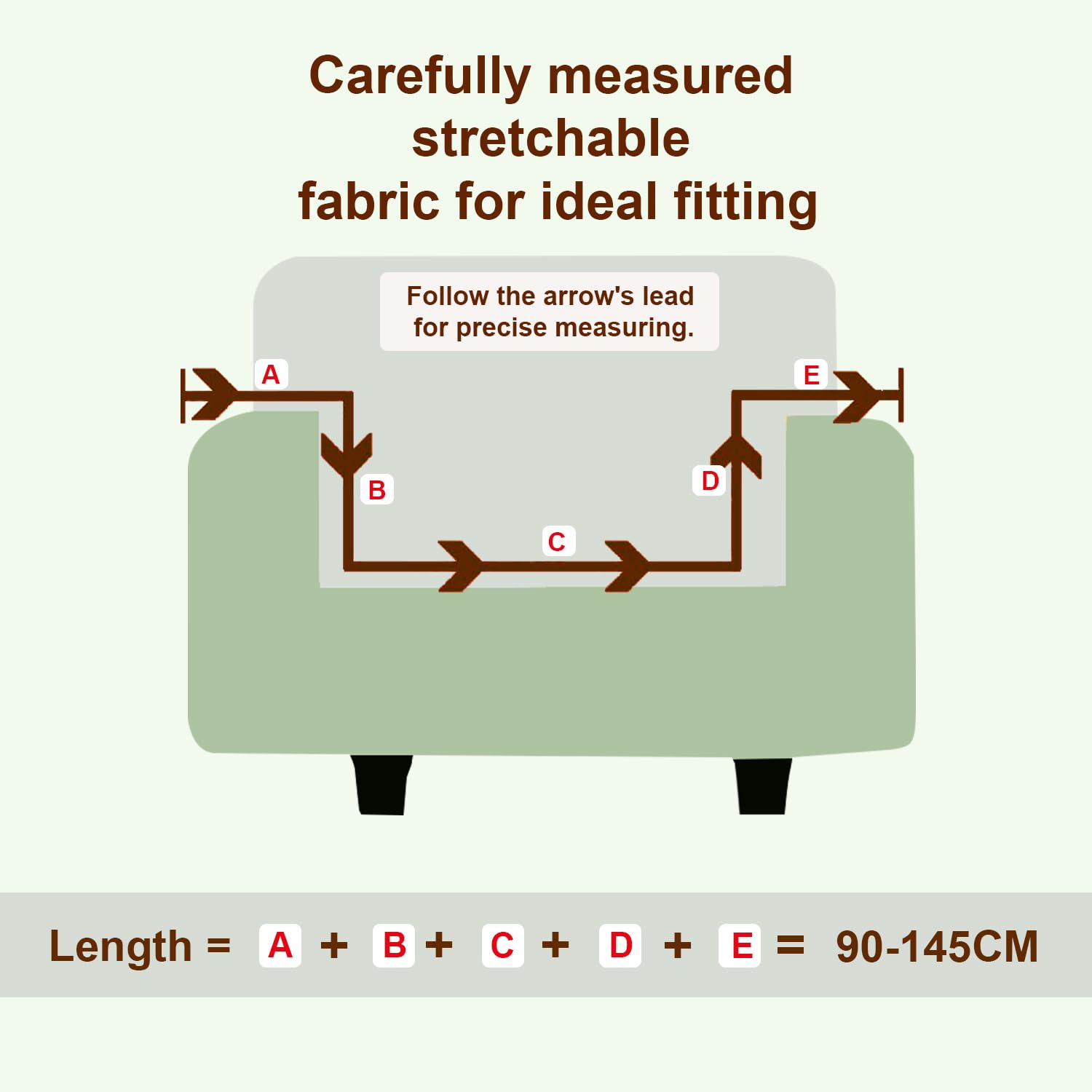 Elegant Jacquard Fabric 220 GSM Sofa Cover (3+1+1)