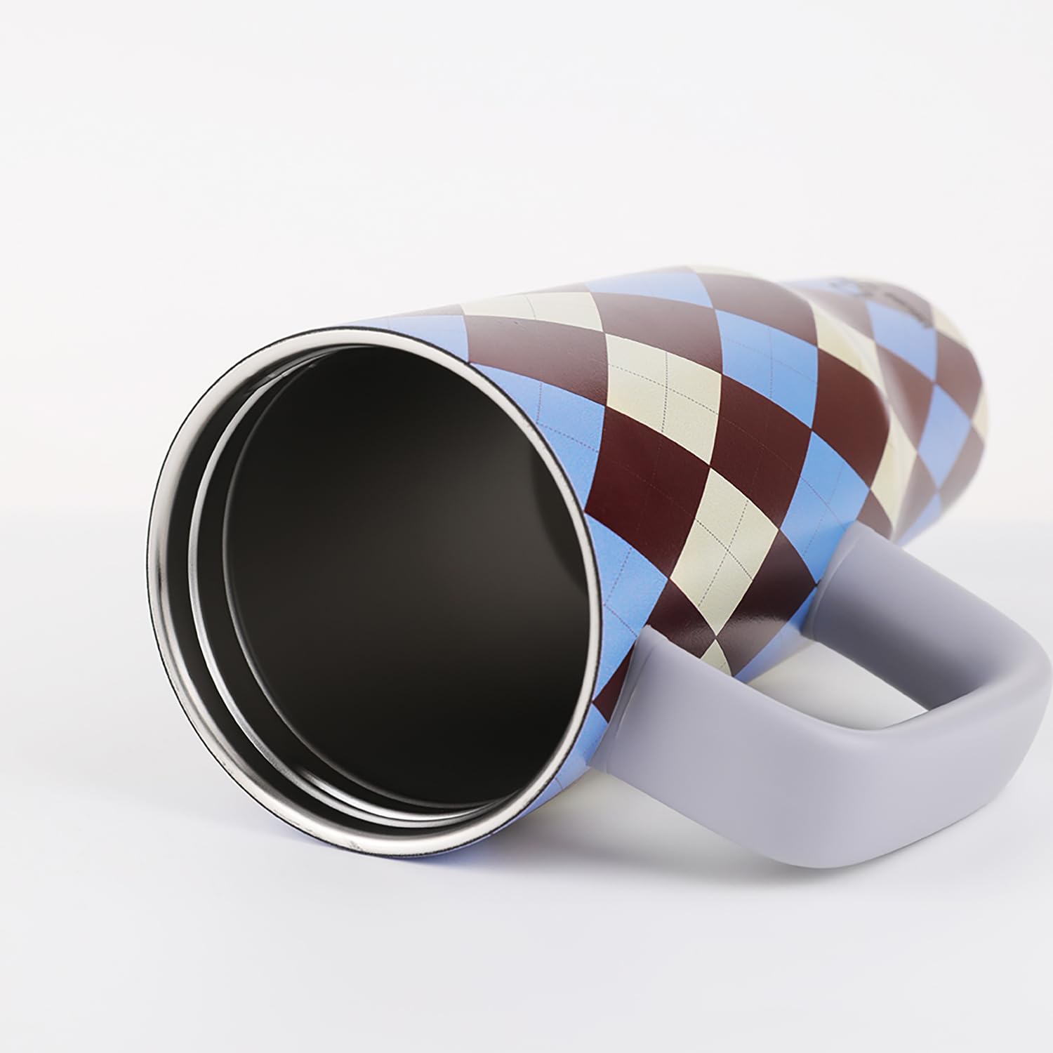 1200ML Stainless Steel Tumbler with Handle & Pop-Up Lid (Printed)