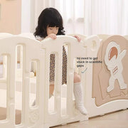 Baby Playpen Foldable & Sturdy Play Yard 30 Square Feet (16 Panel, Astronaut)