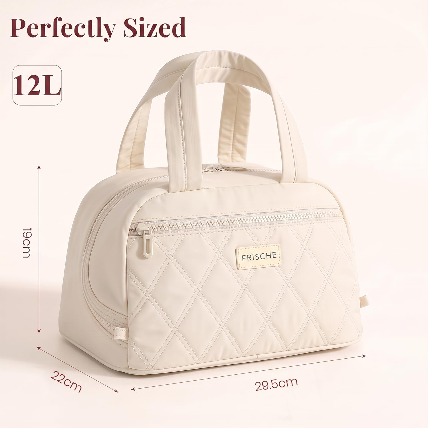 Insulated Lunch Bag Waterproof Satchel Lunch Tote with Zip