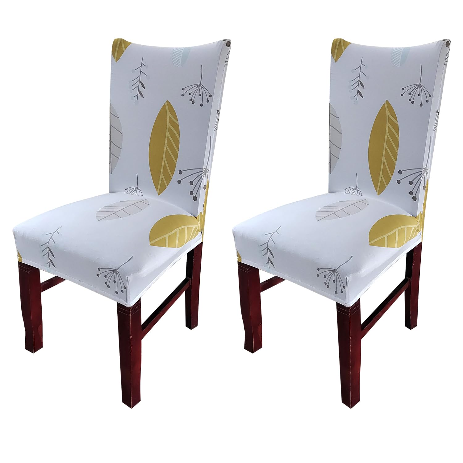 Elastic Chair Cover Stretch Removable Washable (Yellow Autumn)