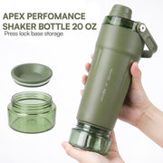 APEX 591ml Stainless Steel Gym Protein Shaker