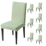 Premium Stretch Dining Chair Covers – 220 GSM Thick Jacquard Fabric- Green