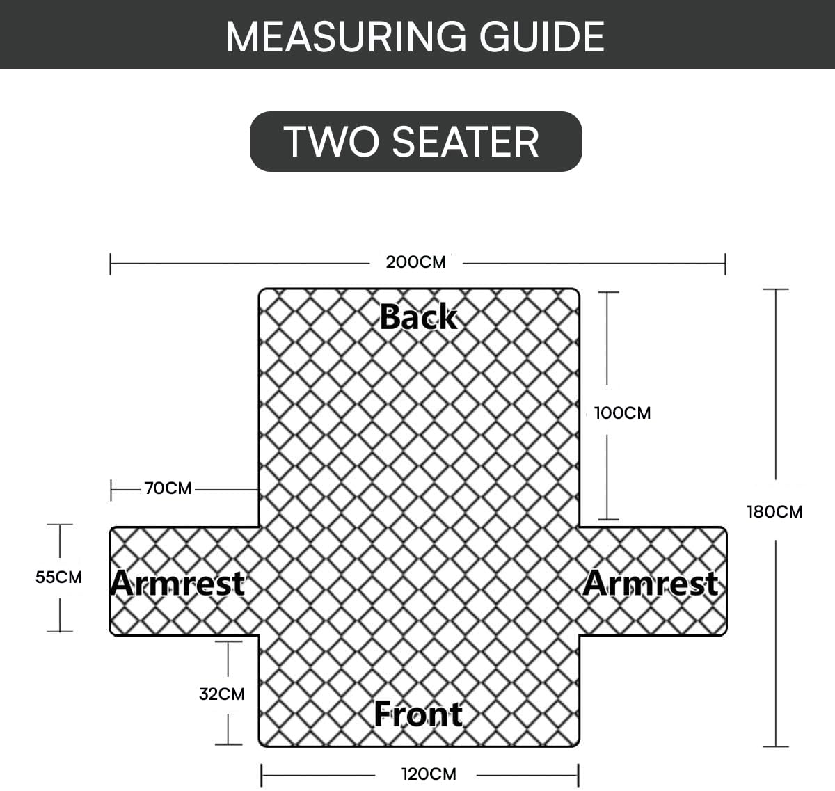 Mughal Series Anti-Slip Sofa Cover Mat with Pocket – Polyester Couch Protector(Kamdhenu)