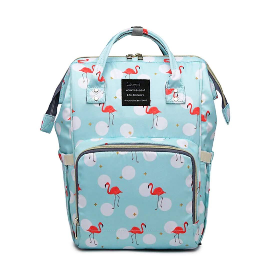 Baby Diaper Bag Maternity Backpack (Flamingo Printed)