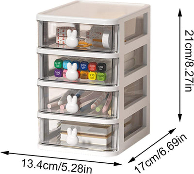 4 Tier Transparent Cosmetic Jewelry Box