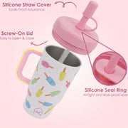 530ML Kids Tumbler Stainless Steel with Handle & Lid