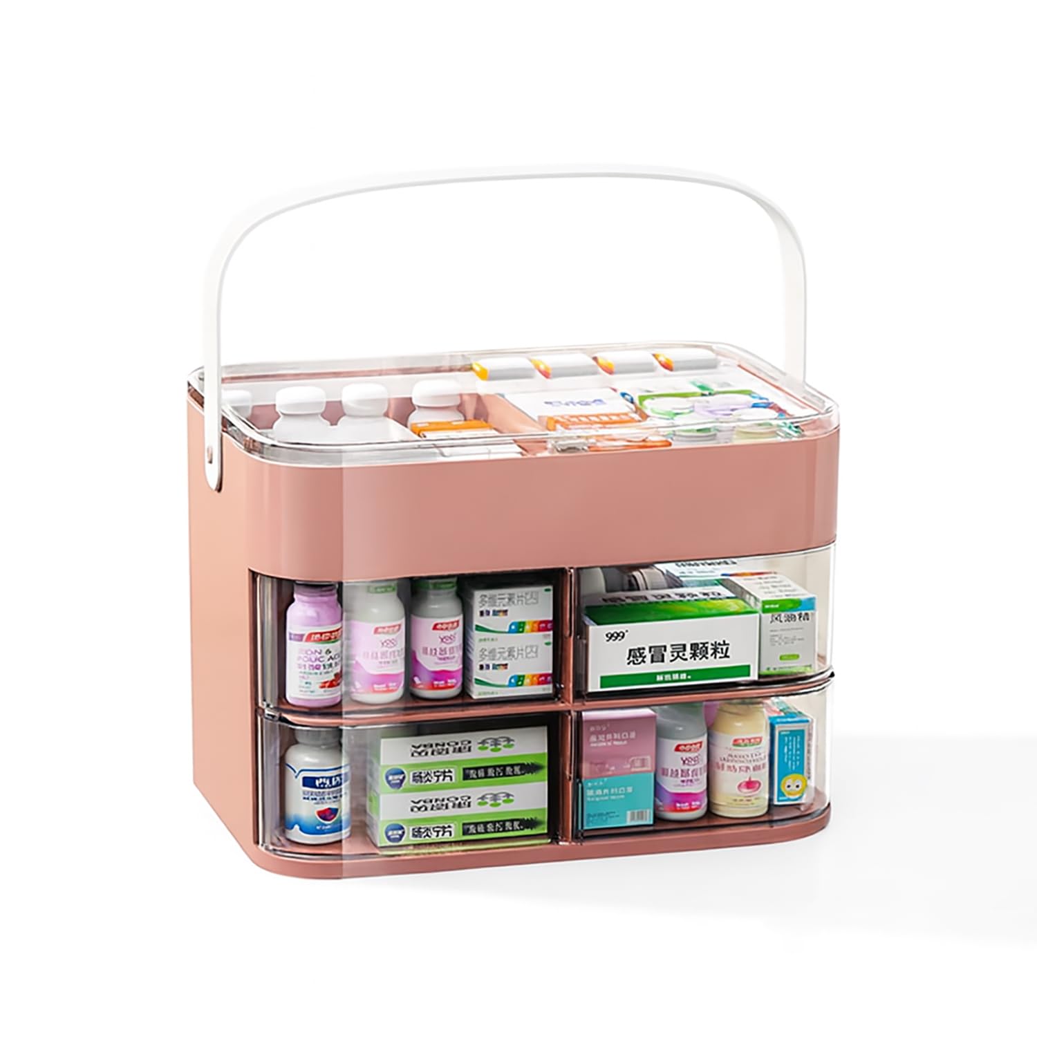 Large Capacity Multi-Layer Medicine Storage Box – Home & Family First Aid Organizer