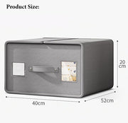 Bed Sheet and Clothes Storage Bags – Non-Woven (Large Grey, Pack of 1)