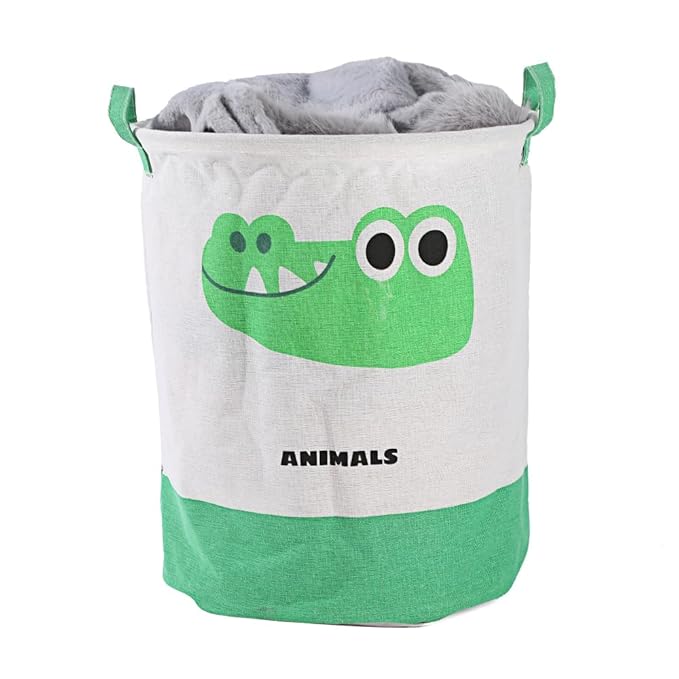Round Laundry Basket Cute Cartoon Cloth Storage (Toys)