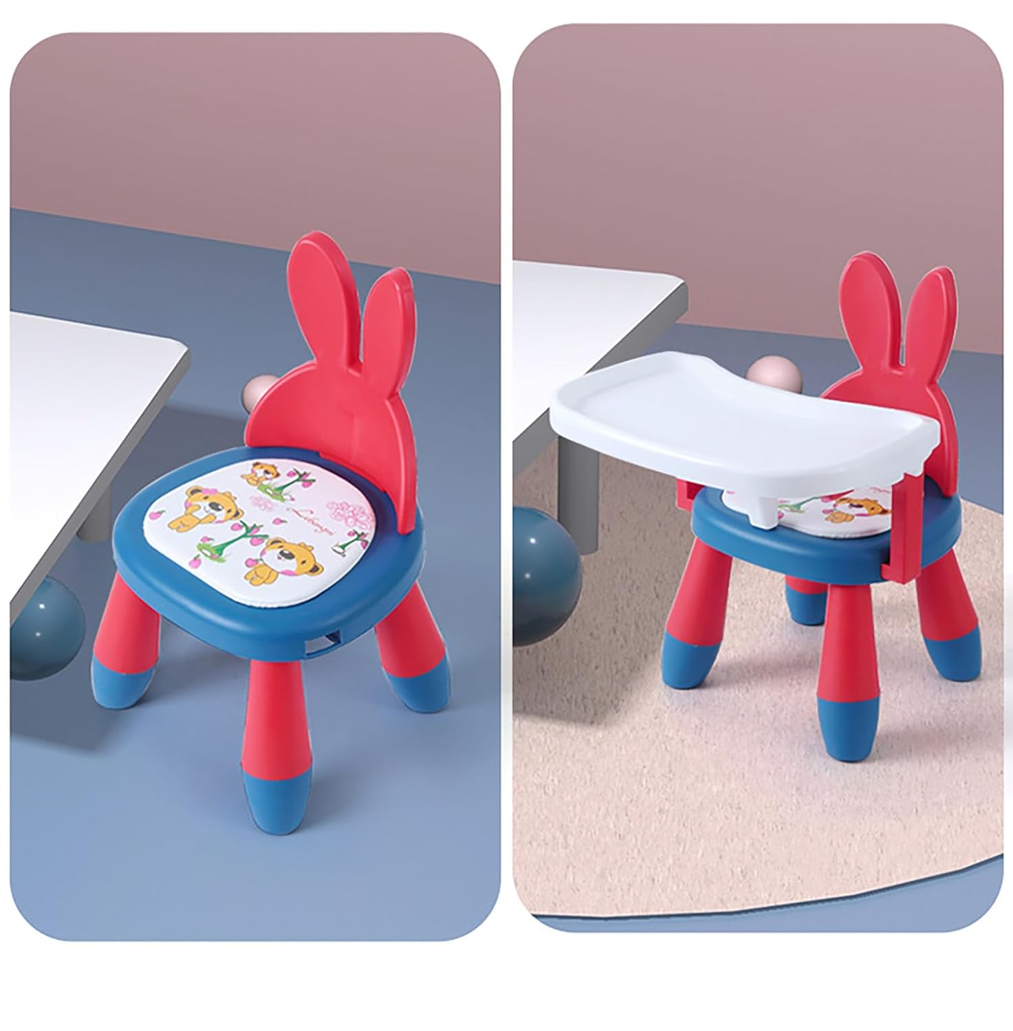 Detachable Toddler Chair & Stool – Adjustable & Compact