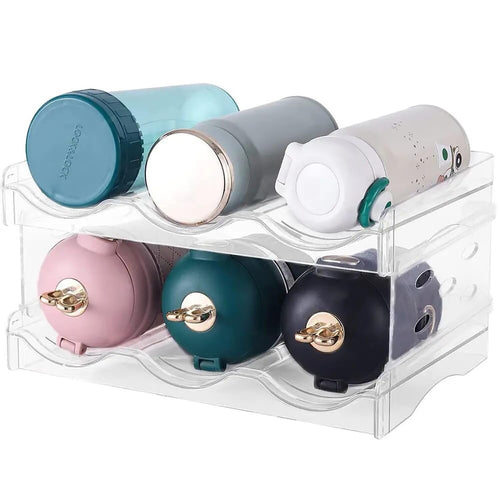 Plastic Bottle Rack Stackable Water Bottle Organizer