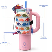 Water Bottle Carrier Bag for Cards, Key 40/30 oz Tumbler  (Tumbler Not Included)