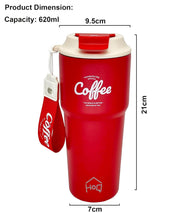 Stainless Steel Coffee Mug, 620 ML Spill Proof Travel Mug with Lid Insulated Tumbler