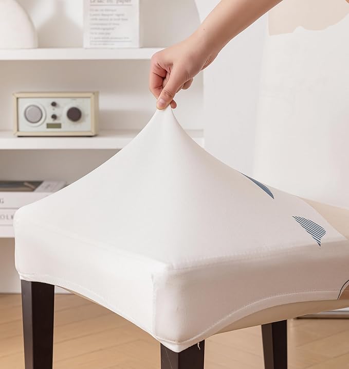 Elastic Chair Cover Stretch Removable (Beige Pills)
