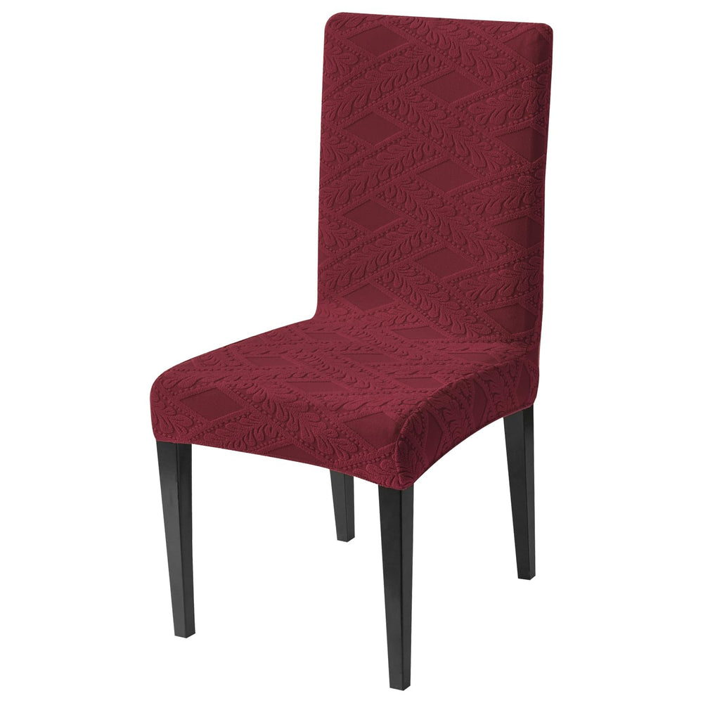 Stretchable Jacquard Chair Cover – 220 GSM-Maroon