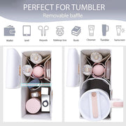 Crossbody Tumbler Holder with Purse Compartment