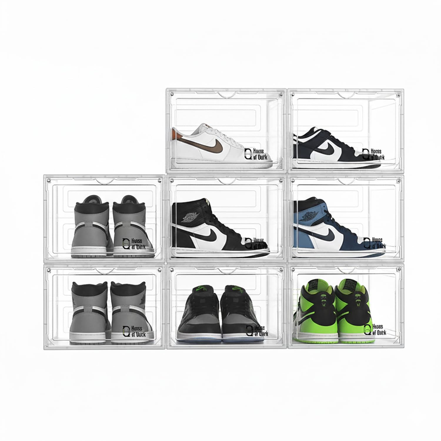 Shoe Storage Organizer Boxes White