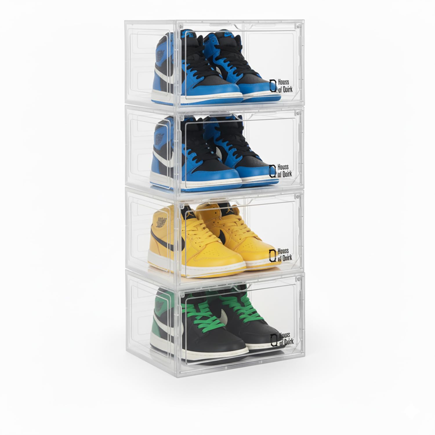 Shoe Storage Organizer Boxes White