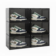Shoe Storage Organizer Boxes Black