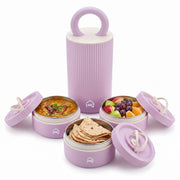 1400ml 304 Stainless Steel Lunch Box, 3 Containers